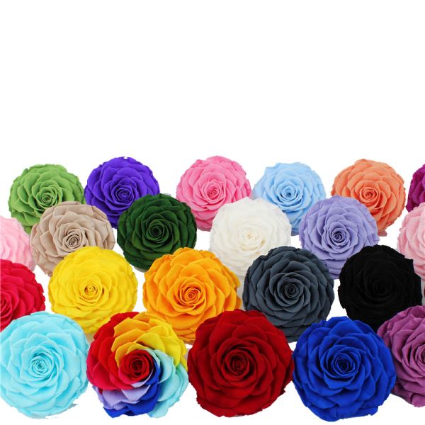 Decorative Preserved Rose Heads Maintain Natural Beauty & Colour For A Long Time