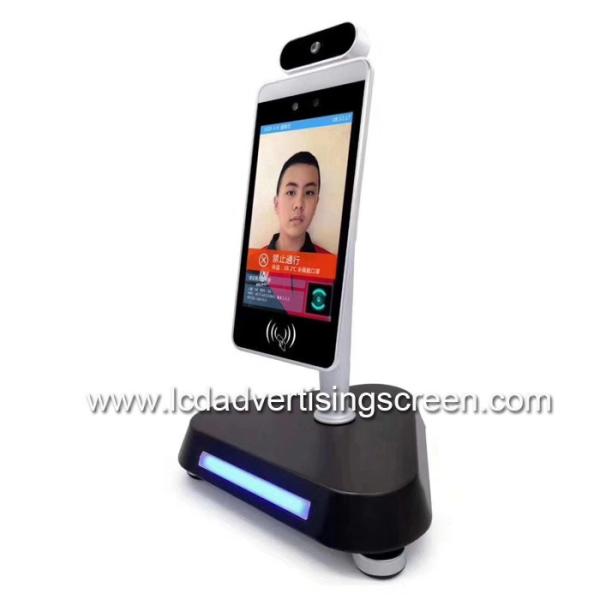 Dispensador líquido del desinfectante de la mano del lavado de la temperatura de la escuela IP65 del sentido de cara del reconocimiento de la alarma anormal infrarroja de la temperatura