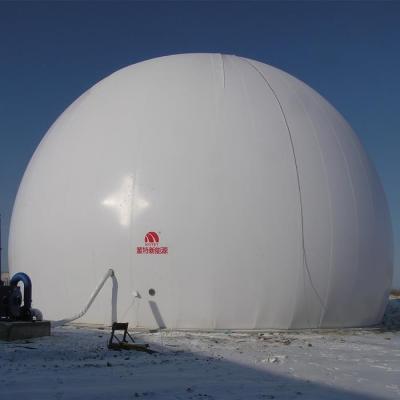 Ballon à biogas à double membrane monté au sol, d'une capacité de 50 20000 m3