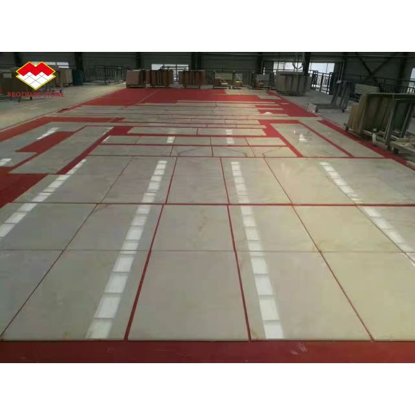 Backlit Royal White Onyx Marble Slab for Customizable Table Countertop and Wall Panel