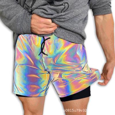 Calça de treino com duas camadas de arco-íris refletor para treino dentro de 7 dias