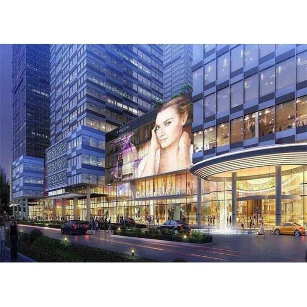 Glass Wall Transparent LED Screens 1920Hz High Brush Clear Image 5500 Nits IP30