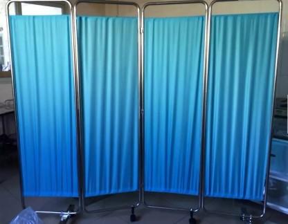 Medical Stainless Steel Hospital Ward Screen Mobile Folding