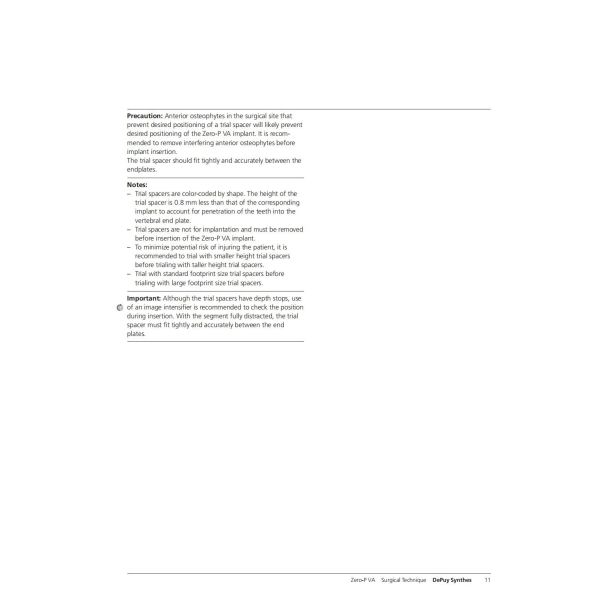 Sterilization 2 Screws Zero Profile Cage Anterior Cervical Cage Stand Alone CE Spinal Surgery