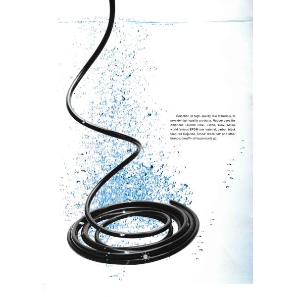 Black EPDM Rubber Hose Customized Size Flexible For Braided Water Inner Hose