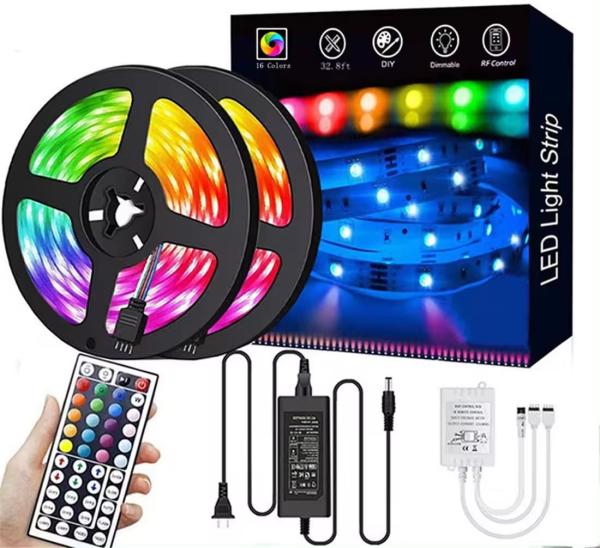 24/44 Keys Remote30 Leds/M RGB LED Strip Light 5050 IP54 IP20 2700K 3000K 4000K 6000K
