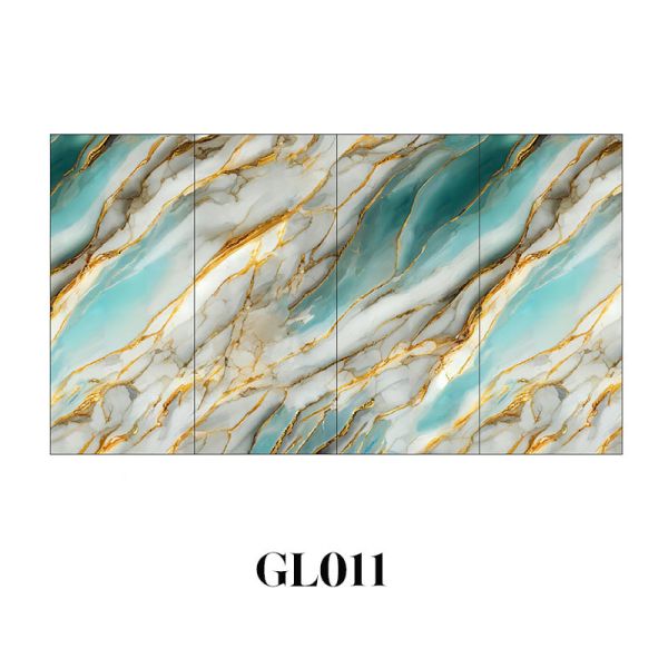 Custom Size UV Marble Sheet Luxury Clear Marble Texture Wall Panel for TV Backgrounds