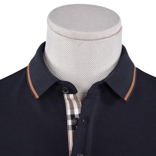 Venda por encomenda Custom Design Homens Plain Manga Longa Polo logotipo camisetas de algodão camisetas