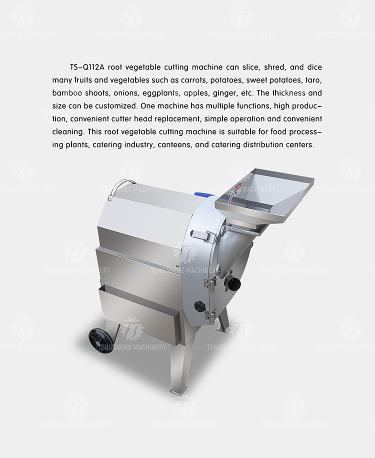 Машина TS-Q112 Slicer картошки нержавеющей стали 1.5KW 220/380V промышленная