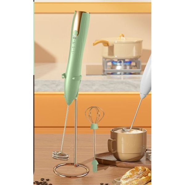 Electric Frother Mini Handheld Wireless Milker Coffee Electric Mixer Egg Beater