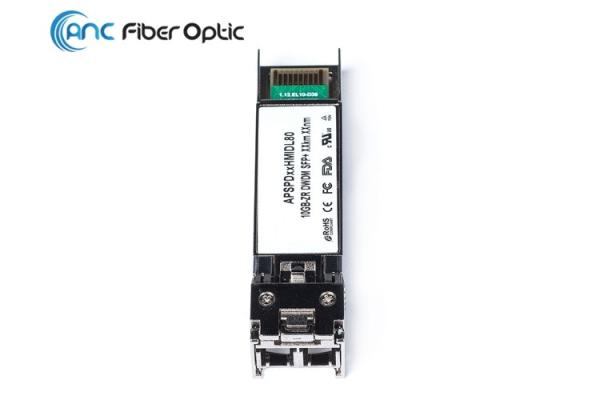 Duplex da faixa DWDM C17-C61 80KM LC do transceptor 10G SFP+ C da fibra ótica de Cisco HP