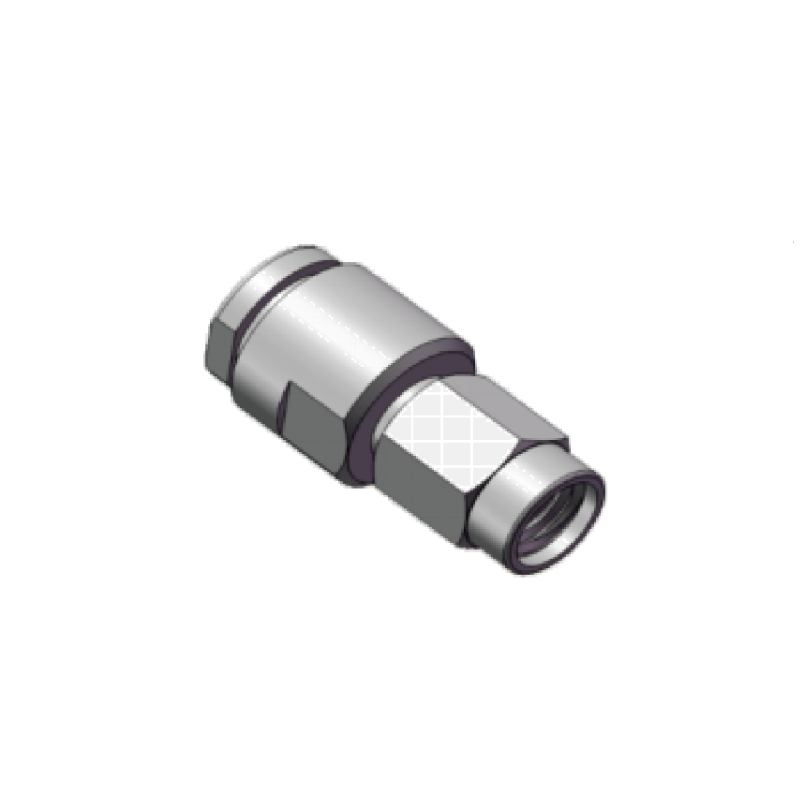 Stainless Steel Mini SMA cable connector for RF signal transmission in navigation systems