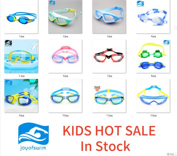 Eye Protection Unisex Children Swimming Goggles With Colorful Design Ages 4-16