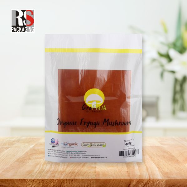 Микроперфорационный прозрачный пластиковый пакет упаковки BOPP для свежего салата