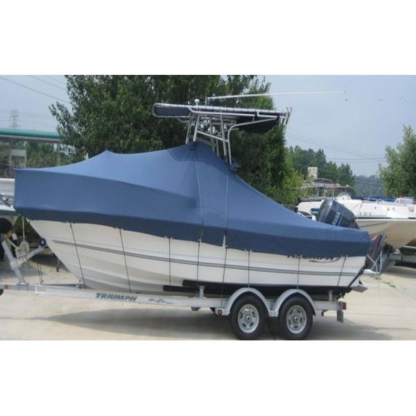 10M * 4M UV Resistant Blue Color Polyester Boat Cover Heat Resistant Tarp