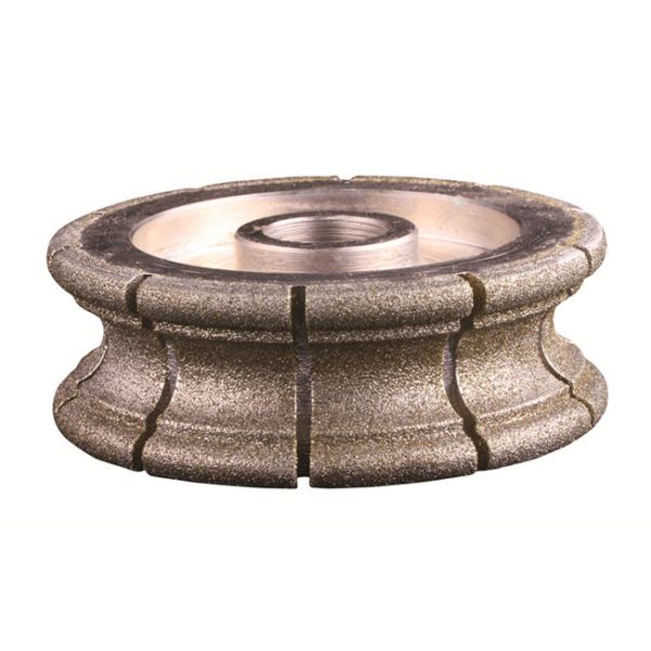 Silver Slotting Electroplated Bullnose Grinding Wheel 35mm