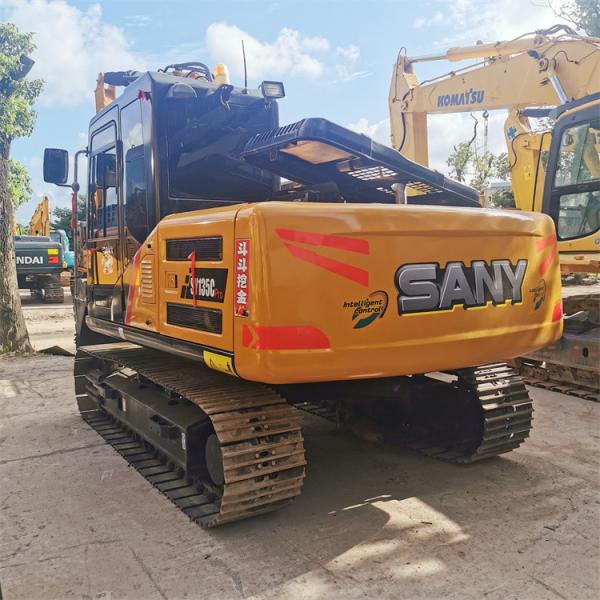 69.6 kW Altura de transporte 2.8 m SANY135C escavadeira usada com peças e custo acessível