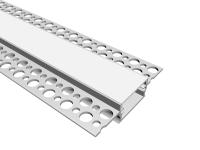 As tiras da iluminação do teto conduziram o canal Recessed perfil do alumínio da gipsita do Drywall da placa de gesso