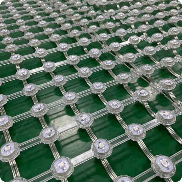 P50 LED Grid Screen Original Flexible Transparent Irregular RGB Curtain Wall