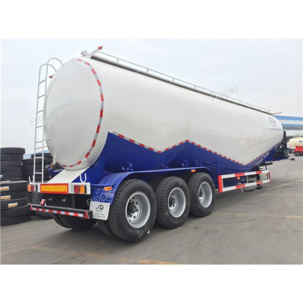 W Shape Bulk Cement Truck BPW Axles Pulverized Fly Ash Coal Ash Powder Tank