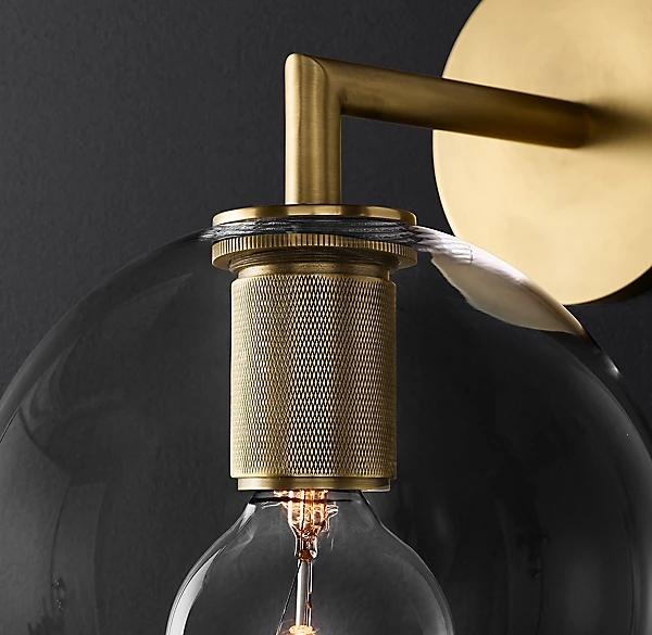 Стеклянный теневой современный сканеры гостиная Внутренние стеновые фонари 40W