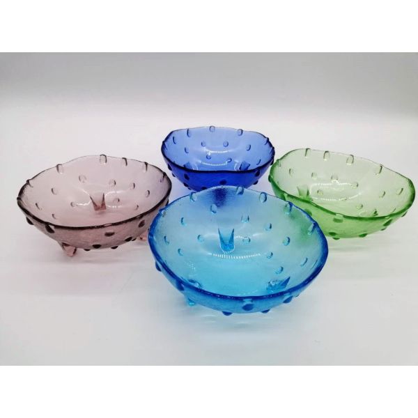 Уникальные 3 стеклянных ноги плит заряжателя для плода и десерта