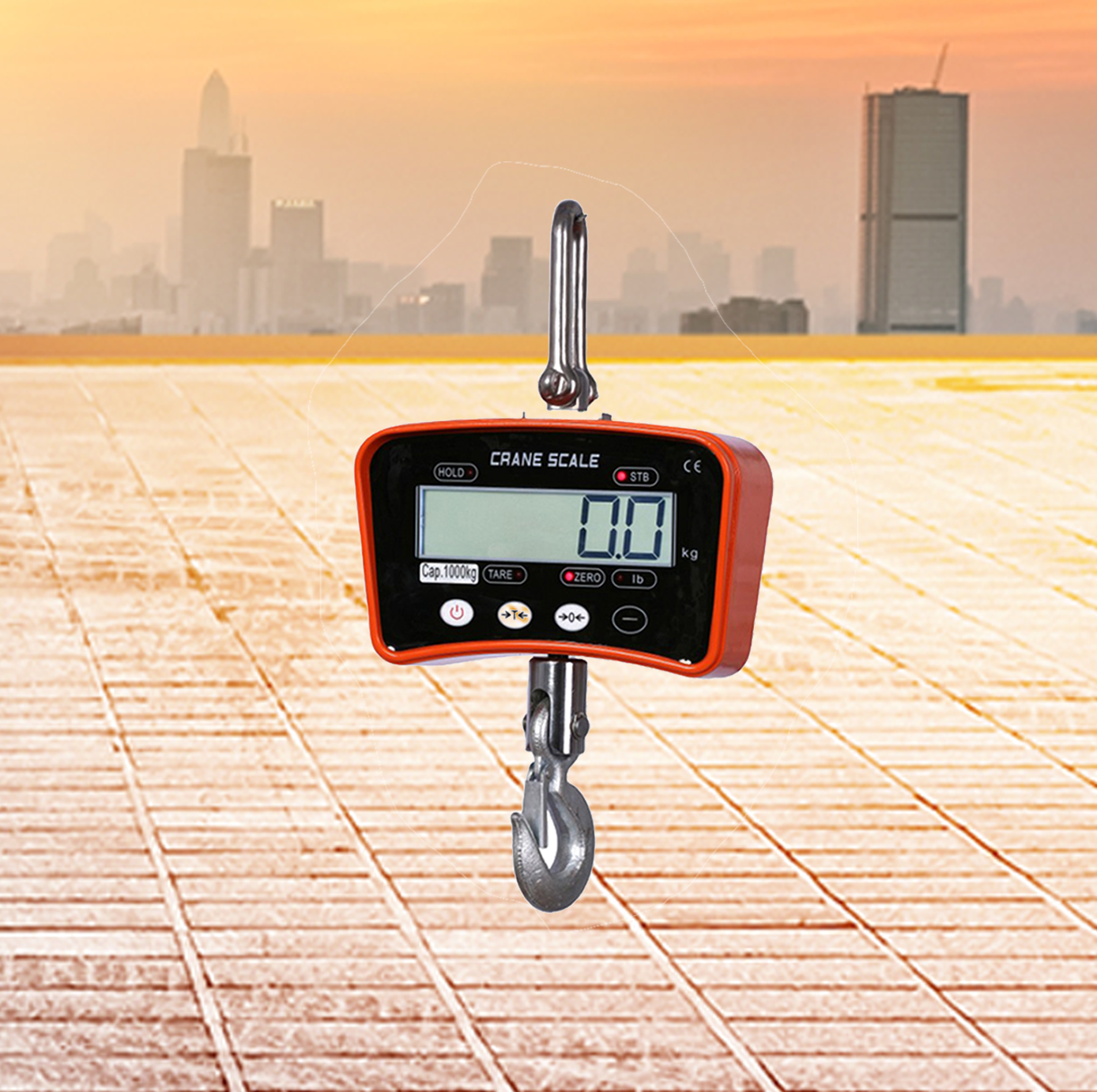 Báscula de piso de 2 toneladas con fuente de alimentación de 110v/220v para pesaje preciso en entornos industriales