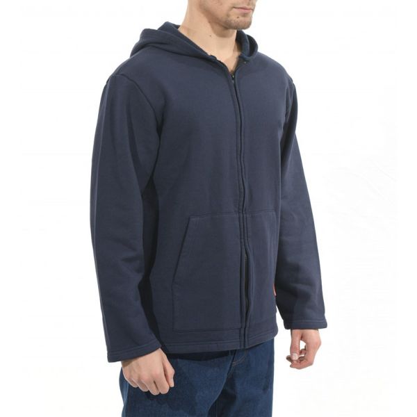Chaqueta con capucha de la sudadera con capucha 10oz franco del paño grueso y suave del franco del algodón de CFR 100 con la cremallera