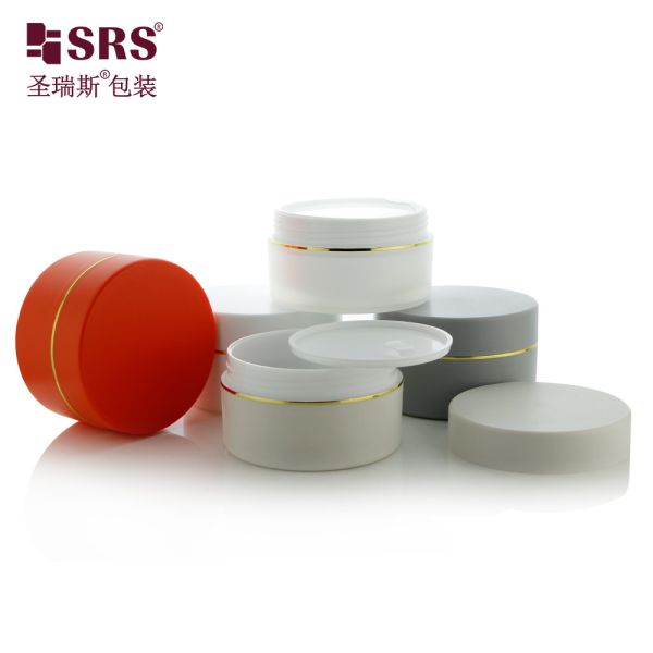 Double Wall pp jars 100ml 150ml 200ml 250ml Frosted Face Hand Hair Skin Care Lotions Makeup Cream Jar Container