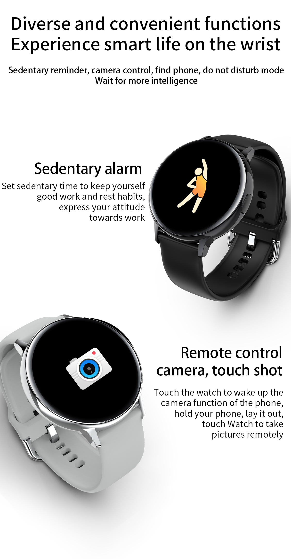 Smartwatch Ios андроида NRF52840, дозор Bluetooth руки BLE Ver 5,0