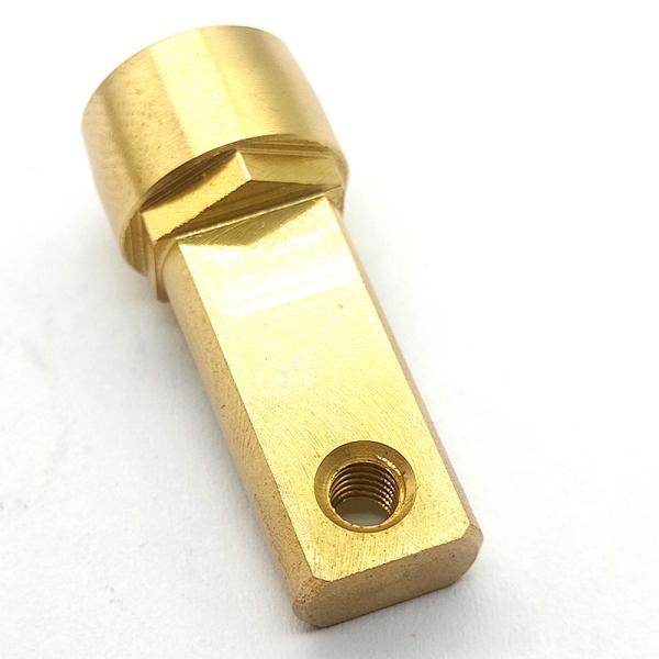 Customized OEM Copper CNC Turning Parts Wheel Hex Sleeve Adapter Non Standard