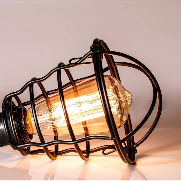 Vintage Chandelier E27 Base Rustic Antique Industrial  Metal Caged Chandelier hallway light(WH-VP-83)