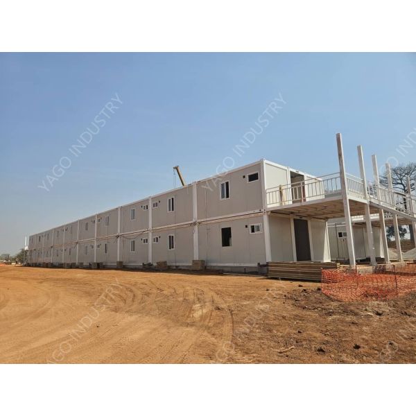 Q235 Steel Modular Temporary Construction Camp Building Flat Pack Accommodation Units