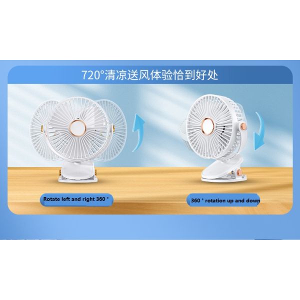 Convenient and Portable Personal Table Fan with USB Rechargeable Functionality