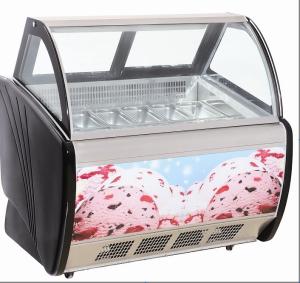 Mini Ice Cream Display Freezer / Showcase 6 Containers With Environmental