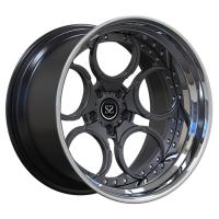Labio pulido, 2 piezas, ruedas forjadas, discos de radios de metal para Nissan 350z Custom