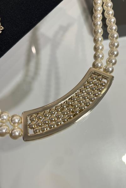Light Gold Fine Jewelry Necklaces Sophisticated 40cm Length With Pearls
