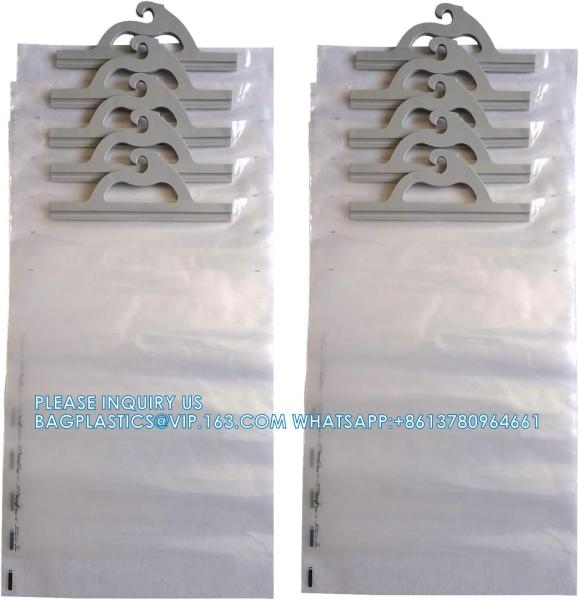 Hanging Storage Bags, 10-Pack Of 12 X 9-Inch Clear Plastic Bags For Classroom, Library, And Pharmacy Use