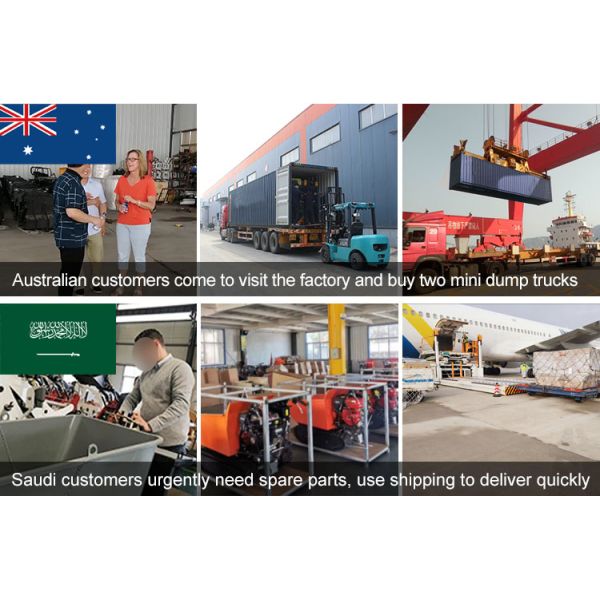 Mini descargador autocargador Ce Cargador de rastreador certificado de jardín Gasolina Cargador pequeño 300kg