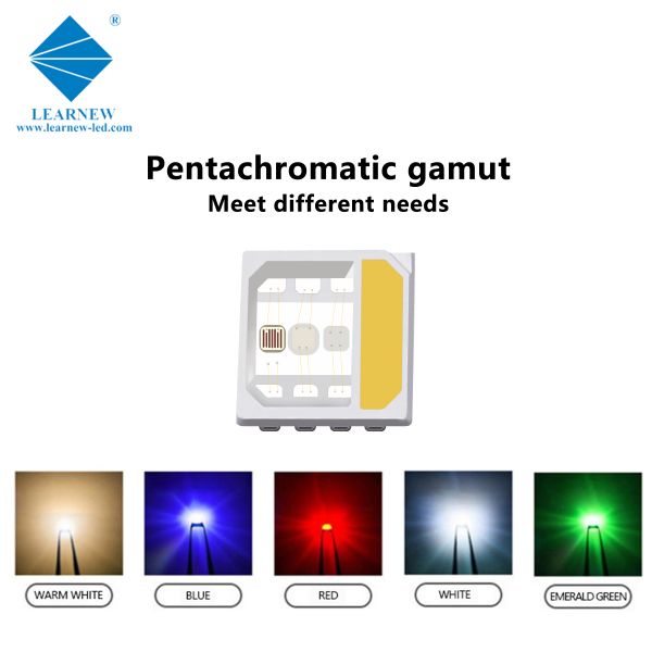 СИД 2W 3W 4W SMD откалывает 620-630nm 520-530nm 450-470nm 6000-7000K 70-90lm