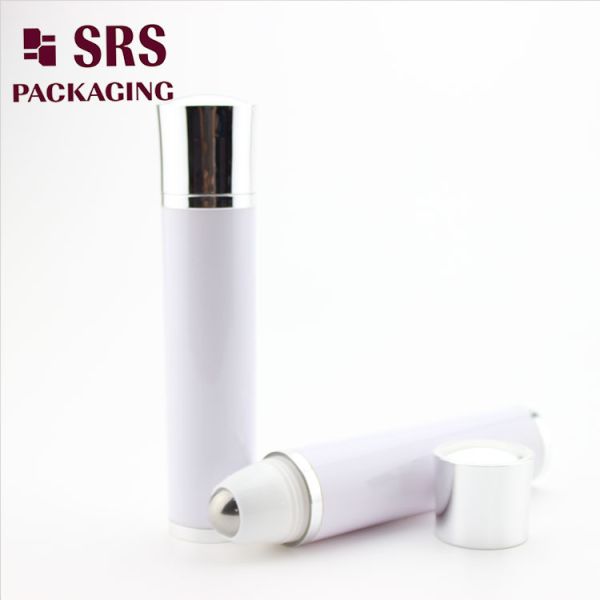 SRS packaging white color 30ml vibrating roll on bottle for eye cream