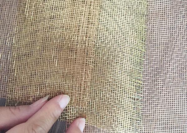Fio laminado de vidro arquitetónico ultra fino Mesh Brass Woven 0.5mm