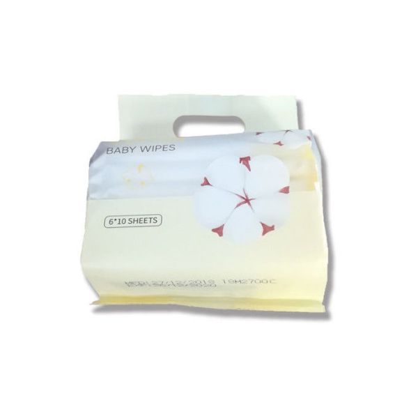 Biodegradable 100%  Natural Organic Cotton Baby Wipes