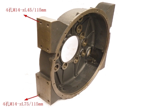 612600011808 Spare Part Weichai Replacement M14 115MM Flywheel Housing