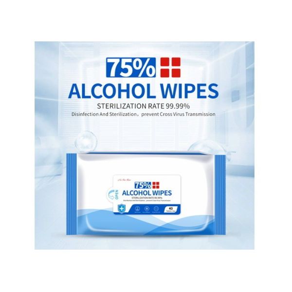 Portable Isopropyl Alcohol Wipes / 75% Alcohol Wipes Skin Disinfection