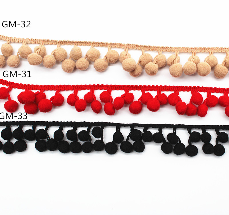 Tassel Pom Pom отделки шарфа полиэстера SGS 50mm