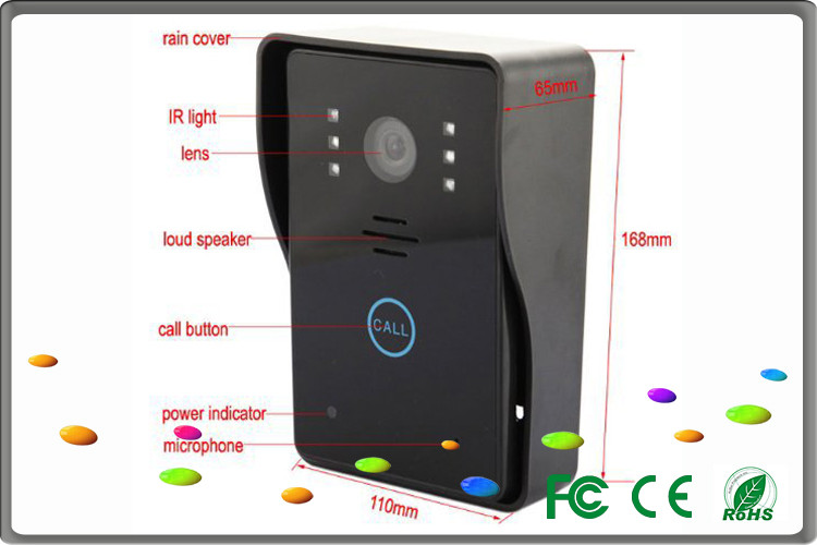  7 inch LCD smart home Automation systems water proof video intercom