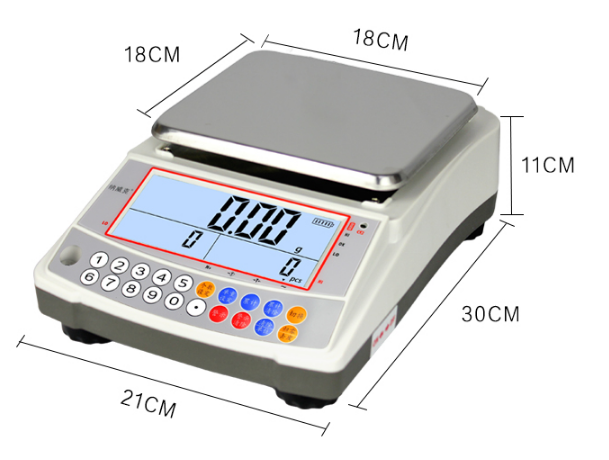 0.01g 1kg 2kg 3kg Electronic Digital Counting Balance Weighing Scale 1 - 3kg Capacity Optional