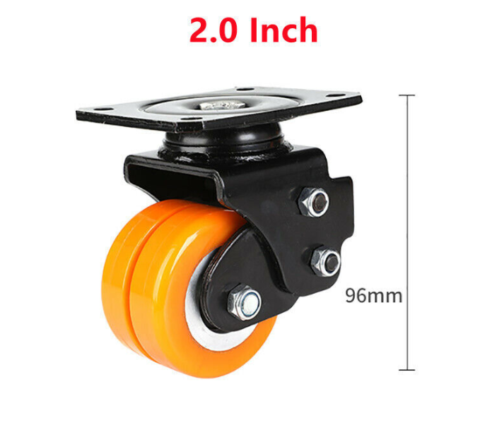 AGV Caster Wheels with Aluminum Alloy Core & TPU Wheel – 55/65/75 mm Dual Ball Bearing Industrial AGV Wheels