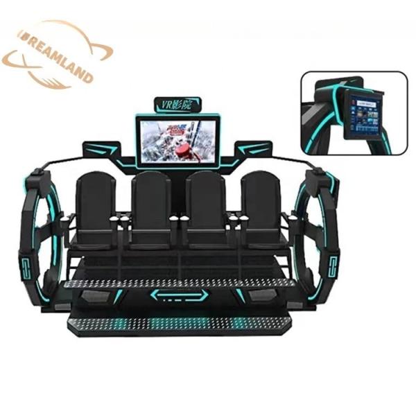 Le parc de réalité virtuelle Dreamland VR 4 joueurs VR montagnes russes 9D VR fauteuil cinéma à vendre